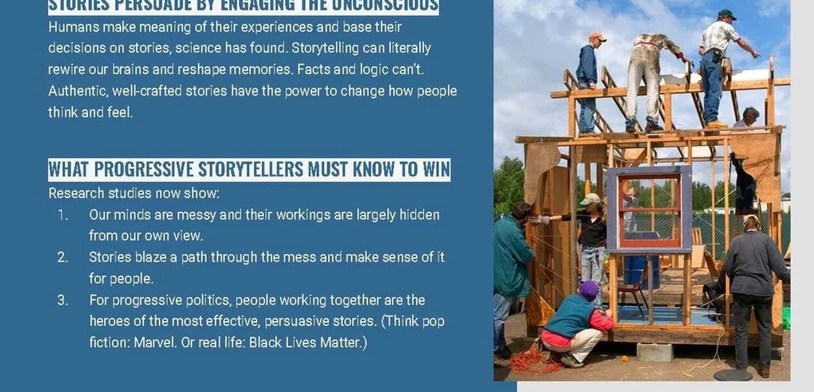 narrative training session